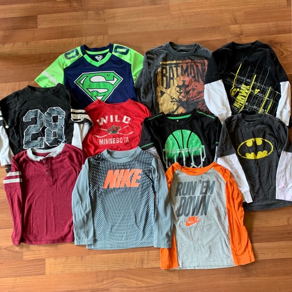 Nike Other - Boys Size 4/5 Long Sleeve Tops Lot Nike & Others